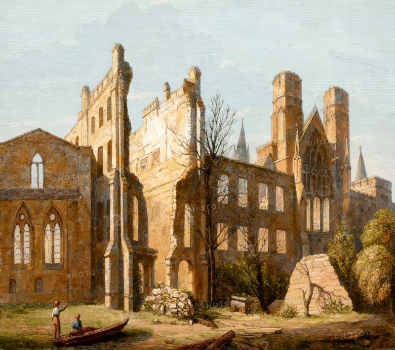 The House of Parliament, after the Great Fire in 1834, London, England, United Kingdom