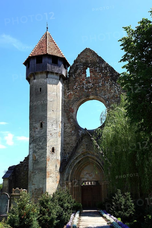Former Cistercian monastery Carta, Kerz, founded in the 12th century by Cistercian monks and is one of the oldest religious monuments in the region, Sibiu County, Transylvania, Romania