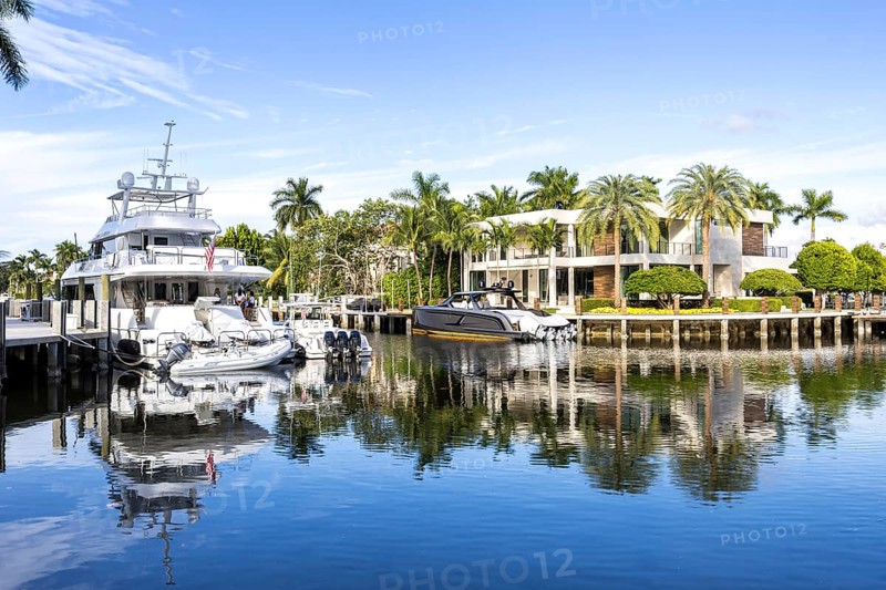 Fort Lauderdale Florida yachts and villas luxury wealth on Las Olas Blvd in Fort Lauderdale, USA