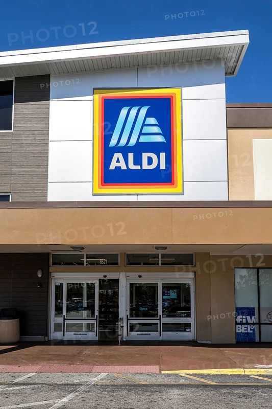 Aldi USA supermarket discount store in America in Tampa, USA