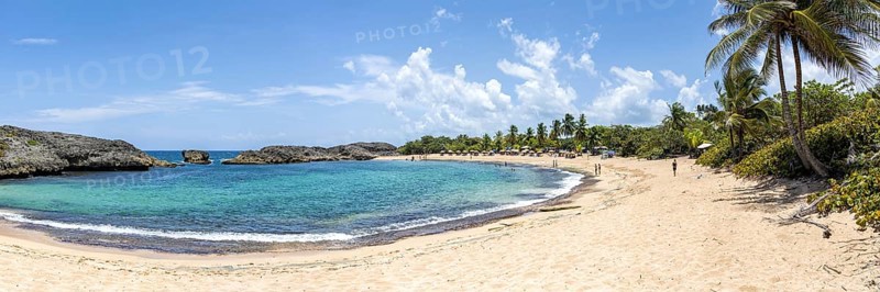 Mar Chiquita Beach in the Caribbean Ocean Vacations Panoramic in Manati, Puerto Rico
