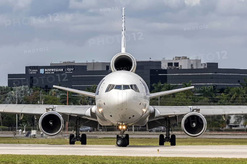 A Western Global Airlines McDonnell Douglas MD-11F aircraft with license plate N781SN at Miami airport, USA