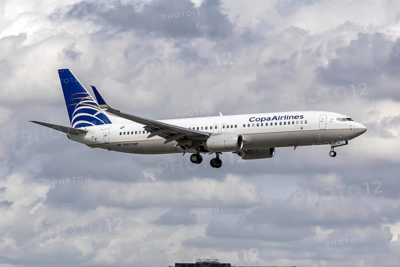 A Copa Airlines Boeing 737-800 aircraft with the license plate HP-1845CMP at Miami airport, USA