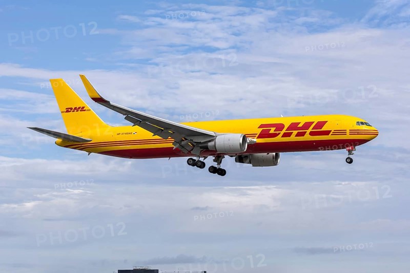 A Boeing 767-300ER (BDSF) aircraft of DHL Aero Expreso with the registration HP-3710DAE at Miami Airport, USA