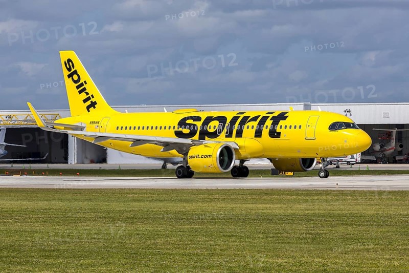 An Airbus A320neo Spirit Airlines aircraft with the license plate N981NK at Fort Lauderdale airport, USA