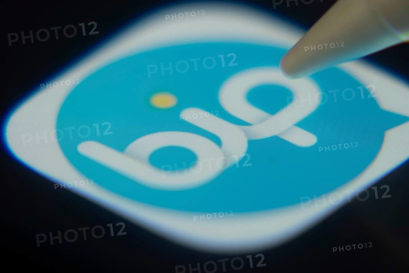 Dhaka, Bangladesh- 06 Dec 2025: Close-up of the bip app on a screen with a stylus pointing at it