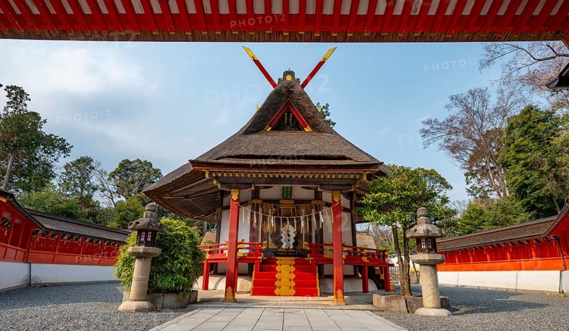 Saijosho Daigengu Ceremonial Hall, Yamakage-Jinja Shrine, Shinto Shrine, Kyoto, Japan