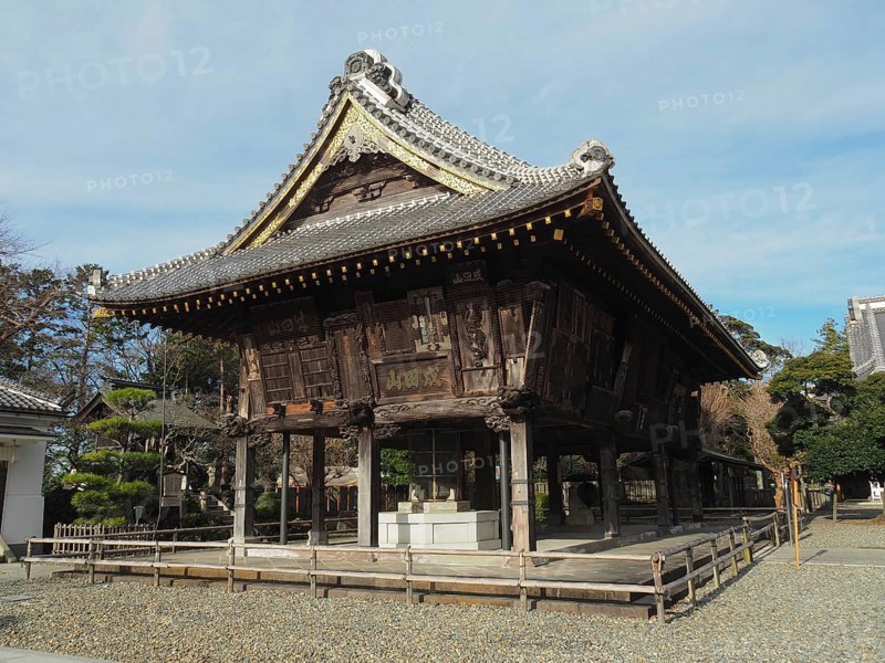 Impressive historic wooden building with traditional design, Narita-san Temple, Narita, Japan