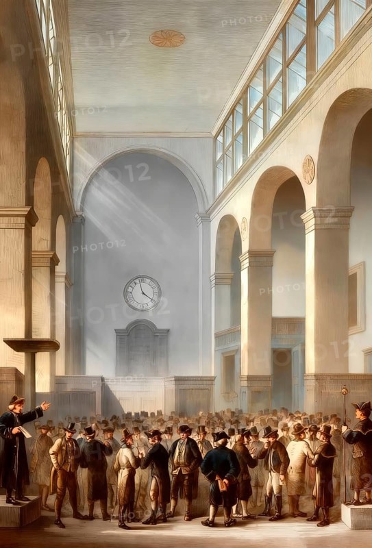 London Stock Exchange in 1810, England, United Kingdom