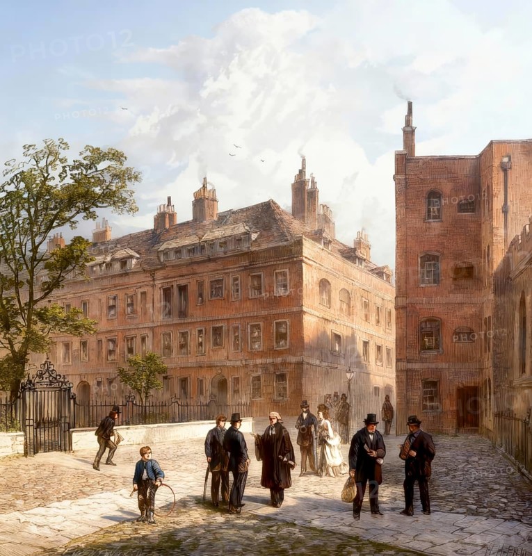 Clifford's Inn, the first Inn of Chancery to be founded, Fleet Street and Chancery Lane, City of London, England, United Kingdom