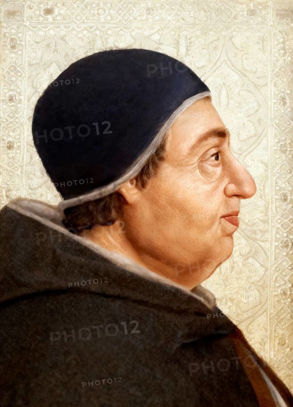 Pope Alexander VI, Alessandro VI, Alexandre VI, Alejandro VI, born Roderic Llançol i de Borja, c.?1431 – 1503, ruler of the Papal States from 1492 until his death in 1503, digitally edited after a painting attributed to Pedro Berruguete