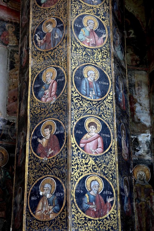 Fresco, in the Great Prince Church, Biserica Mare Domneasca, Targoviste, Romania