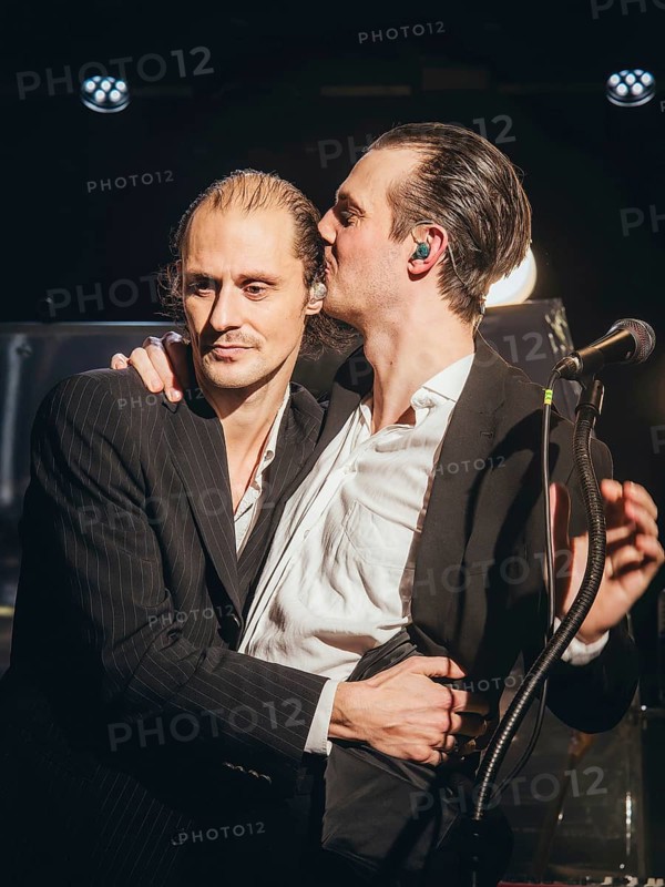 Singer Ben Hartmann and pianist Johannes Aue from Billions live on 10 years of cocaine and raspberry ice cream tour 2026 in Berlin's ballroom Kreuzberg on 05.02.2026