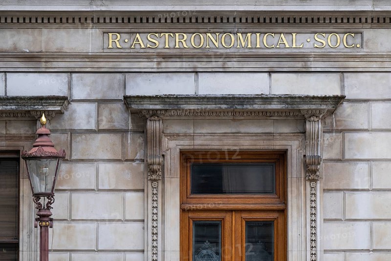 Entrance to the Royal Astronomical Society of London, Burlington House, Piccadilly, London, England, Great Britain