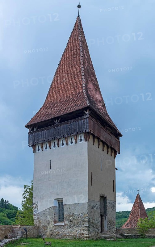 Catholic tower of Biertan fortified church, 15th century, Biertan, Transylvania, Romania
