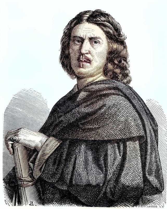 Nicolas Poussin, 1594 - 1665, was the leading painter of the classical French Baroque style, France/Nicolas Poussin, was the leading painter of the classical French Baroque style, France, historical, digitally restored reproduction of an original model from the 19th century, exact original date not known, subsequently colored