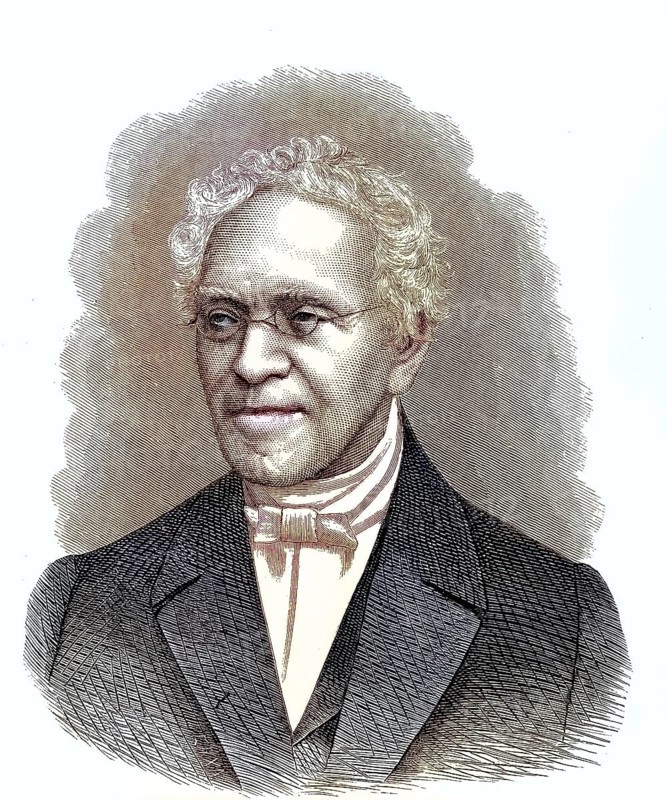 Gustav Friedrich Waagen, 1794 - 1868, was a German art historian, Germany/ Gustav Friedrich Waagen, was a German art historian, Germany, historically, digitally restored reproduction of an original model from the 19th century, exact original date unknown, subsequently colored