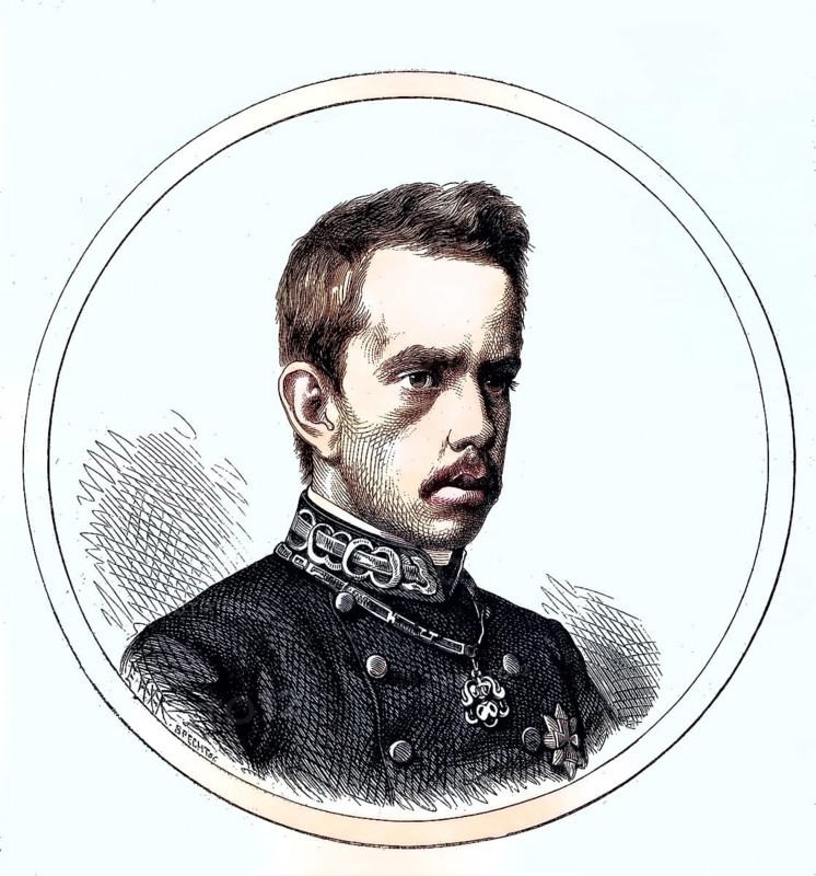 Umberto I of Italy, Umberto Ranieri Carlo Emanuele Giovanni Maria Ferdinando Eugenio di Savoia, 1844 - 1900, King of Italy from January 9, 1878 until his murder on July 29, 1900/Umberto I of Italy, King of Italy from 9 January 1878 until his assassination on 29 July 1900, historical, digitally restored reproduction of an original original from the 19th century, exact original date not known, retrospectively colored