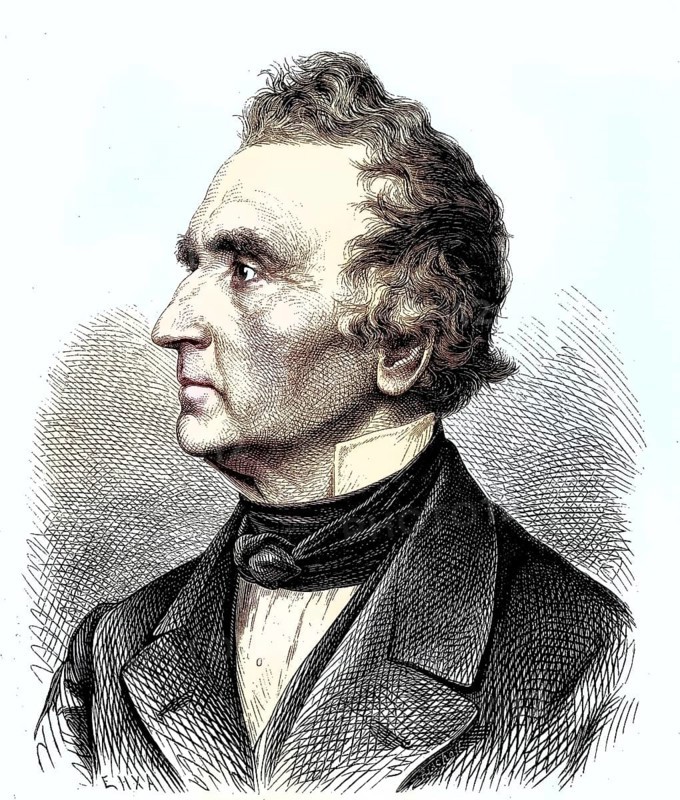 Justus Freiherr von Liebig, 1803 - 1873, German chemist who made significant contributions to agricultural and biological chemistry, is considered the founder of organic chemistry, Germany/Justus Freiherr von Liebig, German chemist who made major contributions to agricultural and biological chemistry, considered the founder of organic chemistry, Germany, historically, digitally restored reproduction of an original original from the 19th century, exact original date unknown, subsequently colored