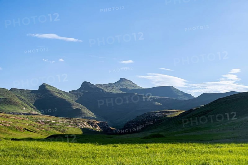 Grassland, landscape in Golden Gate Highlands National Park, Free State, South Africa