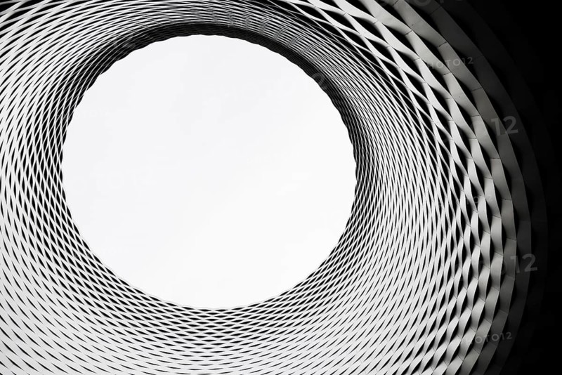 Hall ceiling, modern architecture, new Messe Basel building, architects Herzog and de Meuron, Basel, Canton of Basel-Stadt, Switzerland