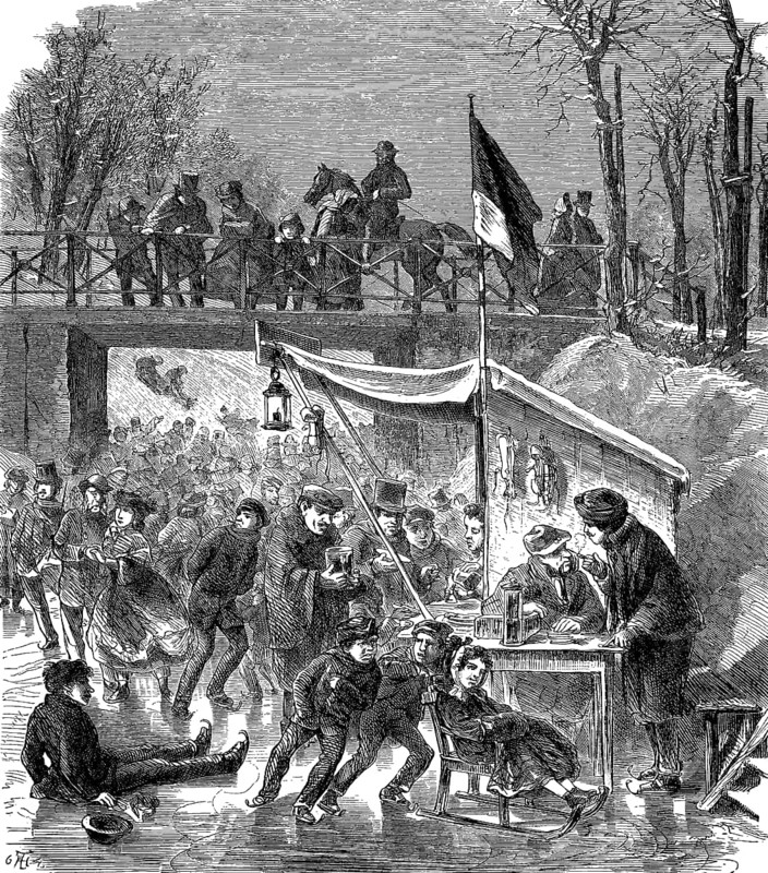 Zieten defeated the French in the victory of the Belle Alliance, La Haye Sainte, between Charleroi and Brussels, woodcut from 1864