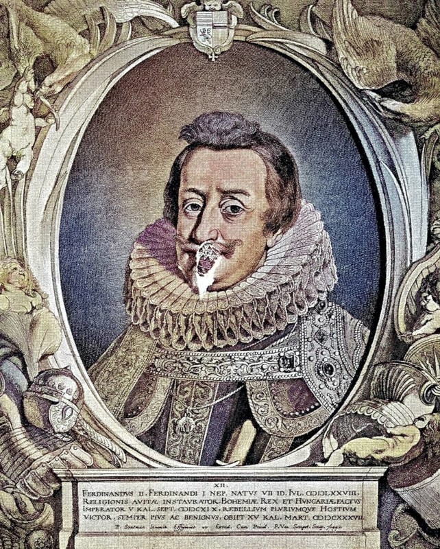 Ferdinand I. (geboren 10. März 1503, gestorben 25. Juli 1564) aus dem Geschlecht der Habsburger war von 1558 bis 1564 Kaiser des Heiligen Römischen Reiches / Ferdinand I (born March 10, 1503, died July 25, 1564) of the Habsburg dynasty was Holy Roman Emperor from 1558 to 1564, Historical, digitally restored reproduction of an original from the 19th century, exact original date unknown, subsequently coloured