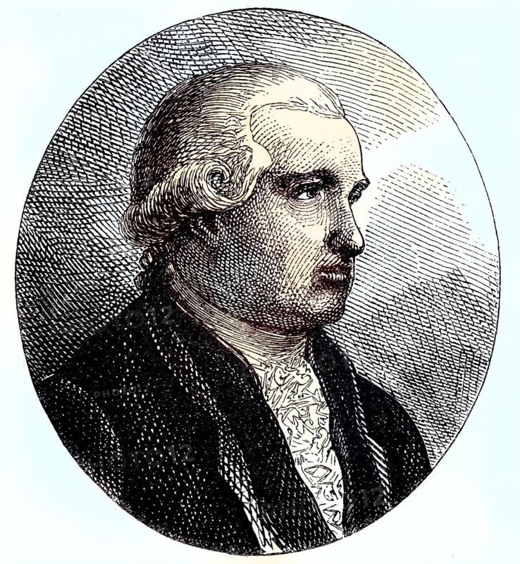 Mayer Amschel Rothschild, also written Anschel, 1744 - 1812, was a German-Jewish banker and the founder of the Rothschild banking dynasty, Germany/Mayer Amschel Rothschild, written also Anschel, was a German Jewish banker and the founder of the Rothschild banking dynasty, Germany, historically, digitally restored reproduction of an original original from the 19th century, exact original date not known, colored later