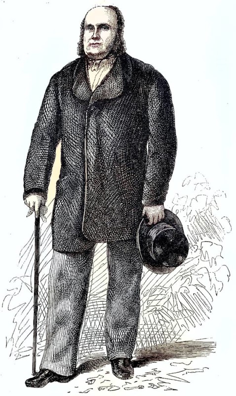 Mayer Carl Freiherr von Rothschild, 1820 - 1866, was a German Jewish banker and politician, Mayer Karl Freiherr von Rothschild/Mayer Carl Freiherr von Rothschild, Mayer Karl Freiherr von Rothschild, historical, digitally restored reproduction of an original model from the 19th century, exact original date not known, subsequently colored