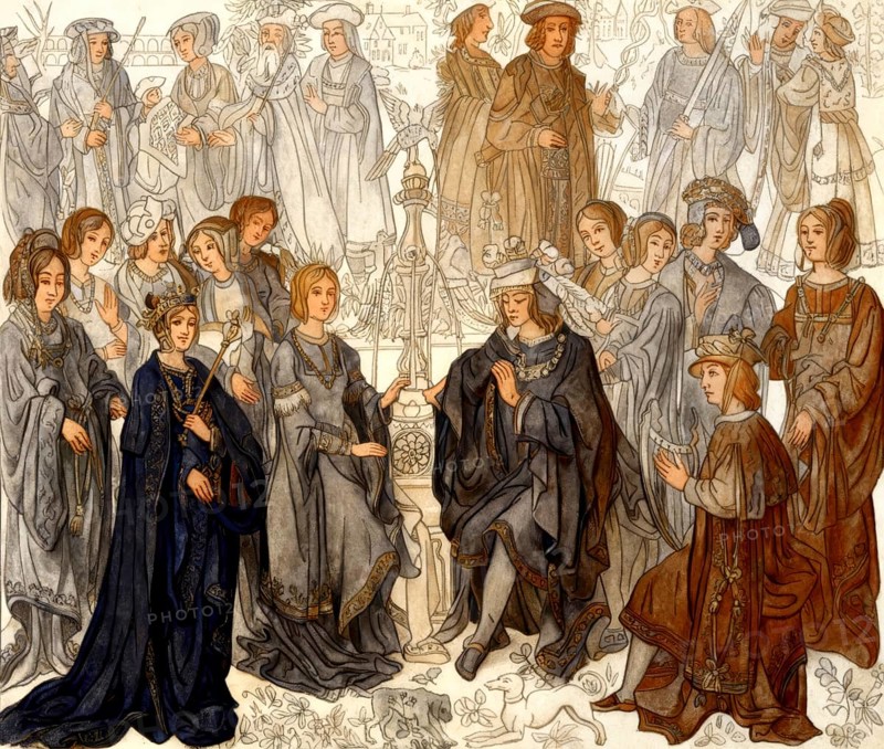 The marriage of Louis XII with Anne of Brittany, tapestry of the 15th century