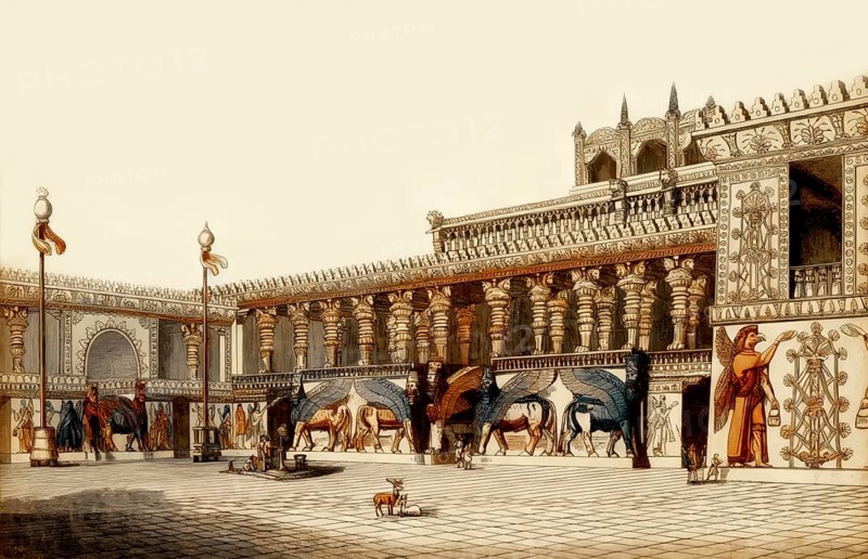 Reconstruction of the Palace of Sargon II of Assyria at Dur-Sharrukin, Khorsabad, Iraq
