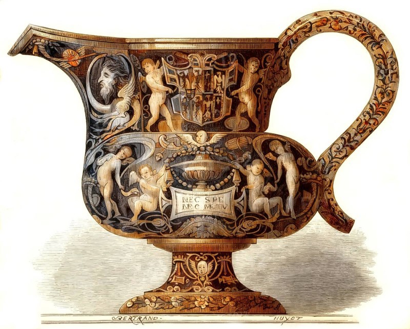 Italian hanap, Faience, 16th century
