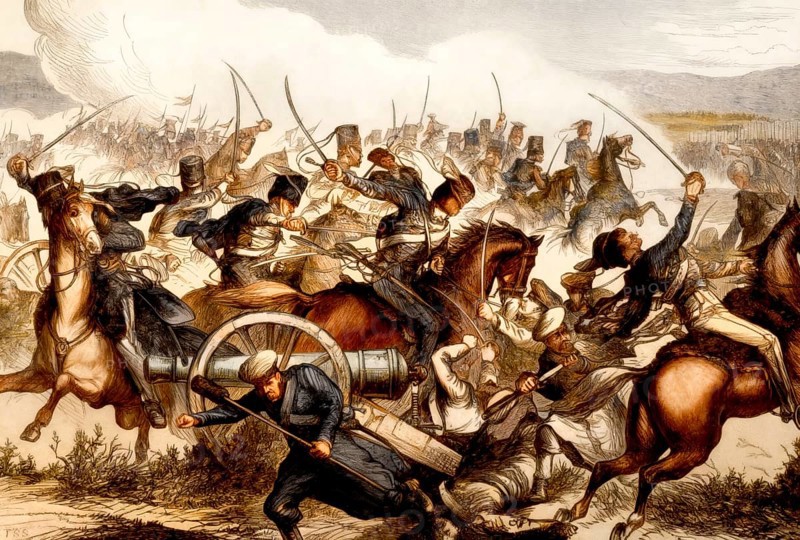 British Cavalry at the Battle of Balaclava, Crimean War
