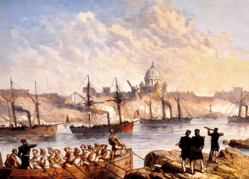 Bombardment of Sweaborg, Battle of Viapori, Battle of Suomenlinna, Crimean War, 1855