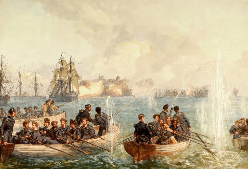 The Bombardment of Odesa on 6 April 1854, Crimean War, Ukraine