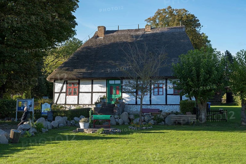 Middelhagen School Museum, Lobbe, Mönchgut Peninsula, Rügen, Island, Baltic Sea, Mecklenburg-Western Pomerania, Germany