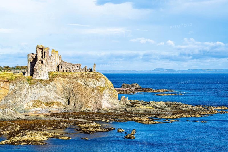 Ruins of Tantallon Castle, North Berwick, East Lothian, Scotland, UK