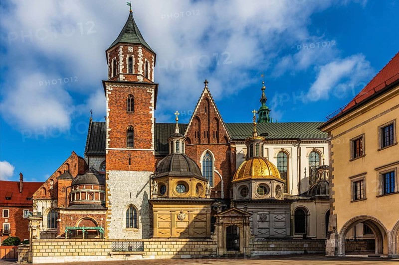 Castle and Cathedral, Wawel Castle, Wawel Castle, former center of Polish monarchy, founded around 1000, UNESCO World Heritage Site, Krakow, Poland