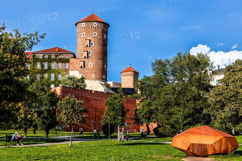 Sandomierz Tower, Wawel Castle, Wawel Castle, former center of Polish monarchy, founded around 1000, UNESCO World Heritage Site, Krakow, Poland