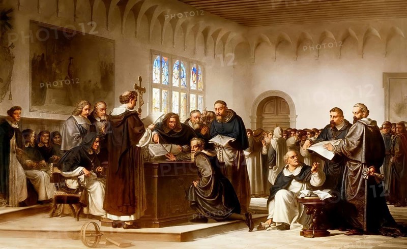 Galileo Galilei before the Roman Inquisition, 1632