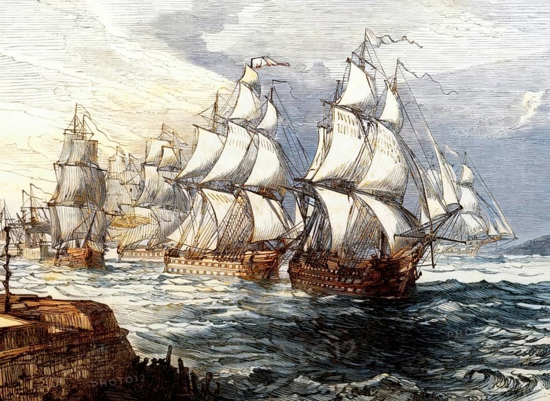 The Battle of Amoy, present-day Xiamen, Xiamen Island, Fujian, First Opium War, 1841