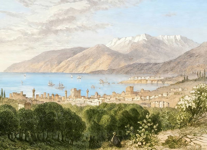 View of Beirut city, Lebanon, c. 1840