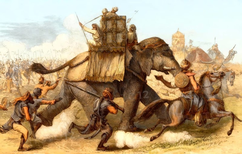 Elephantry of the Sikh Empire, Battle of Ferozeshah, First Anglo-Sikh War, 1845