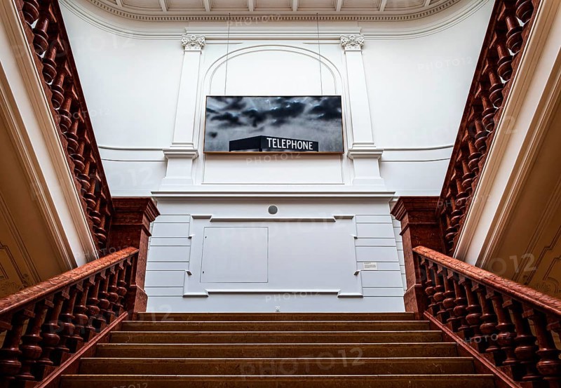 Restored staircase, interior design in the Museum of Communication on Leipziger Straße in Berlin Mitte, Classicism, Berlin, Germany
