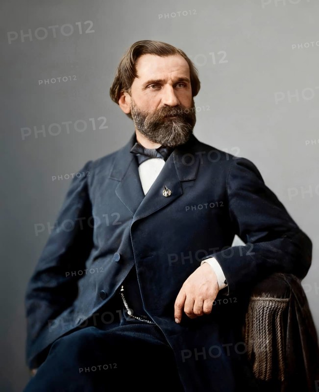 Giuseppe Fortunino Francesco Verdi, 1813 – 1901, Italian composer, digitally edited after a photograh by Nadar