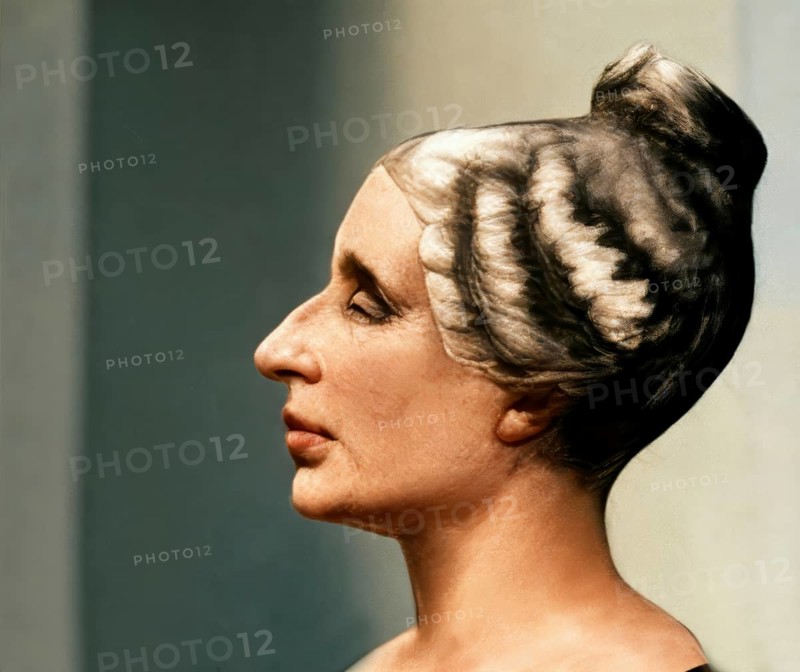 Bust of Marie-Sophie Germain, 1776 –1831, French mathematician, physicist and philosopher, digitally edited