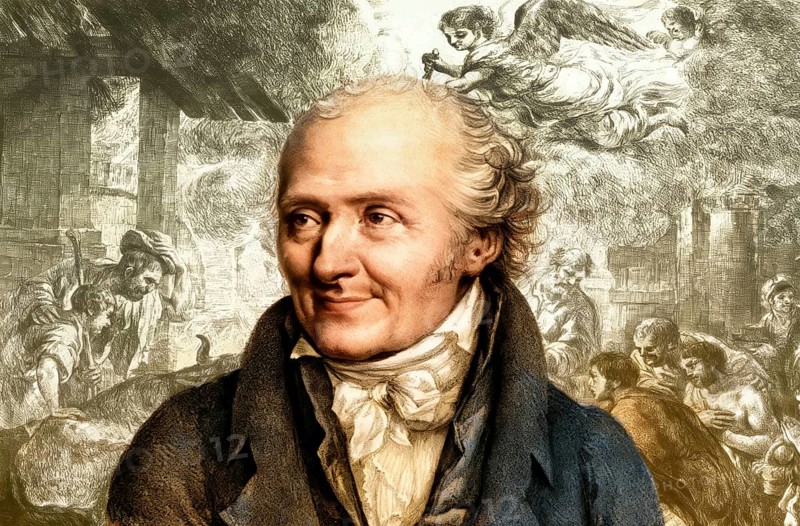 Dominique Vivant, Baron Denon, 1747 – 1825, French artist, writer, diplomat, author and archaeologist, Adoration des bergers, Worship of shepherds, digitally edited