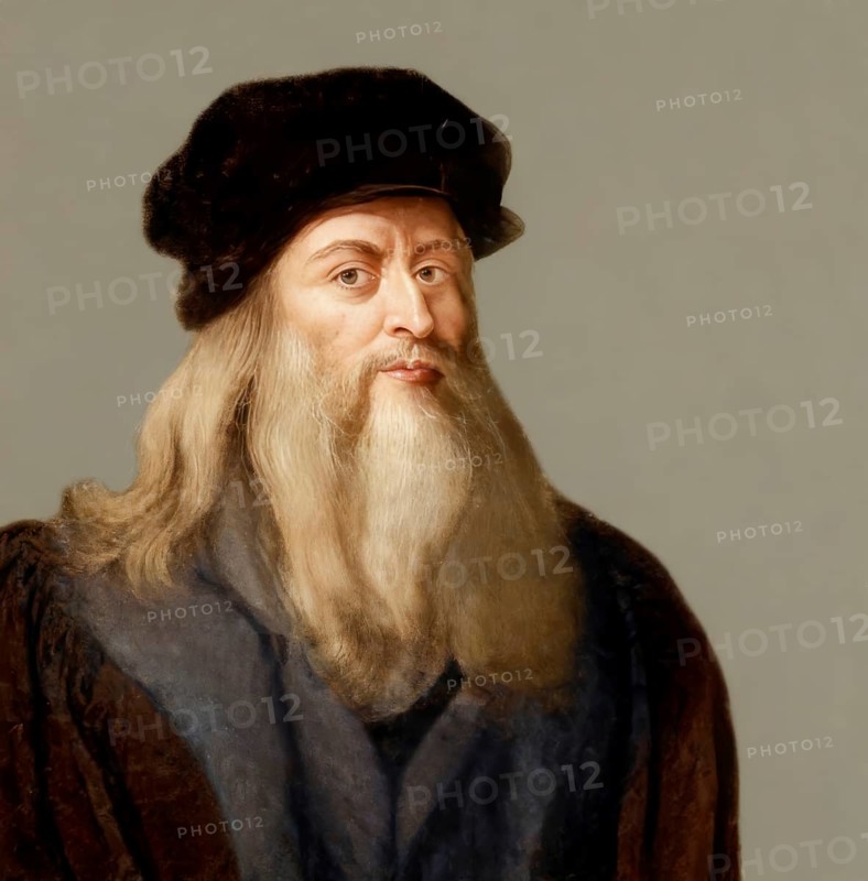 Leonardo da Vinci, 1452 - 1519, Italian painter, sculptor, architect and engineer, digitally edited