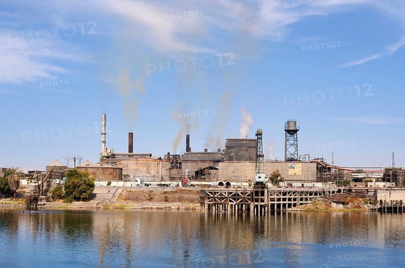 Factory on the banks of the Nile near Luxor, Egypt
