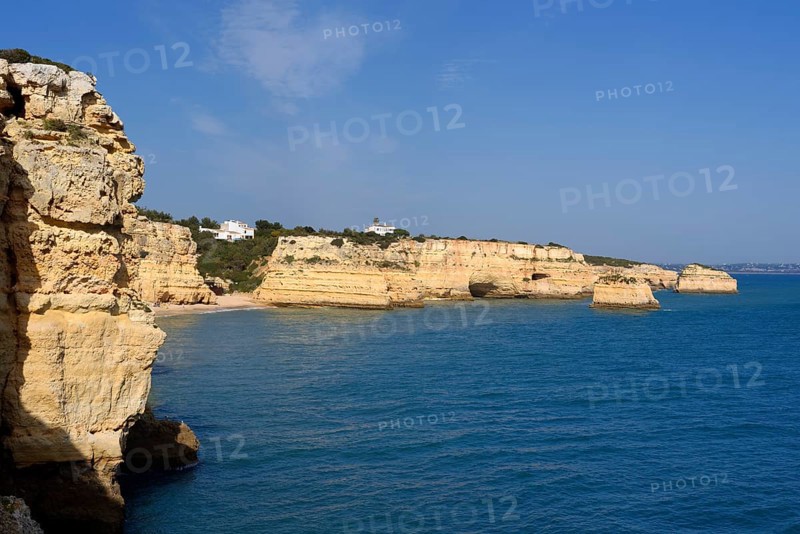 Rocky coast, Praia da Marinha, Algarve, Portugal